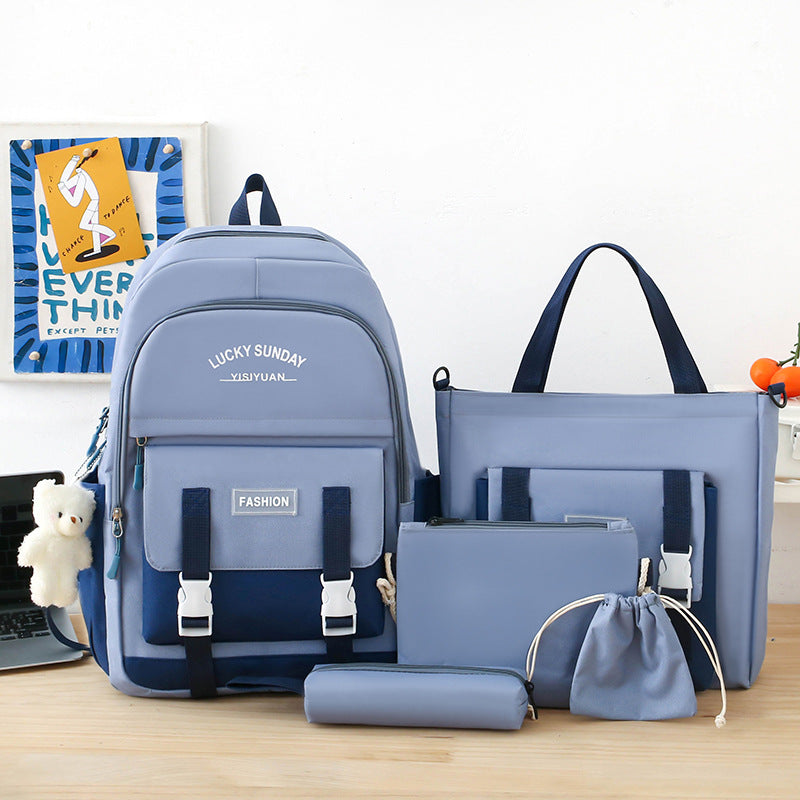 Ensemble-de-sacs-d-cole-Kawai-pour-adolescents-5Pcs-YISIYUAN-Bleu-محفظة-5-قطع-كاواي-للبنات.png