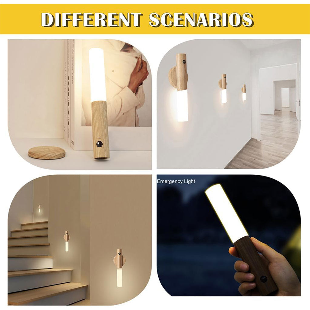 Pack 2 applique murale magnétique à détecteur de mouvement avec batterie rechargeable – طقم مصباحين بمستشعر حركة - تنزوت