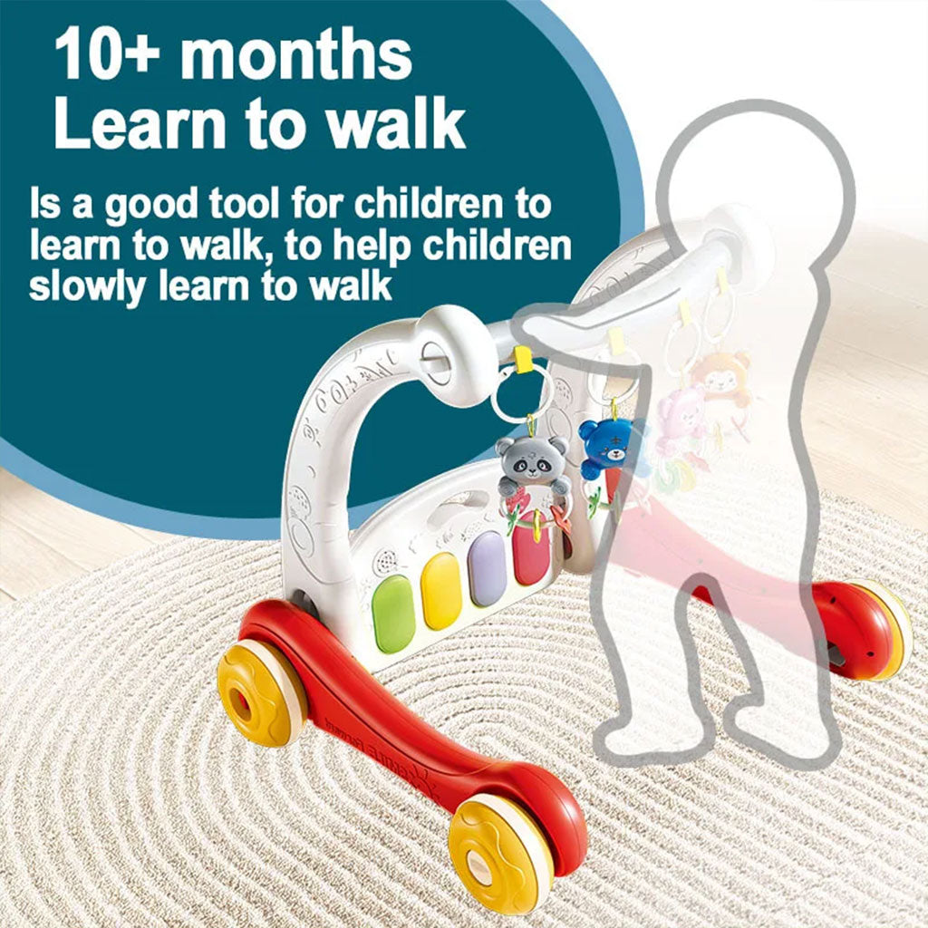 Tapis de marche 2 en 1 pour enfants avec jouets pour bébés – بساط ألعاب ومشاية للأطفال - تنزوت