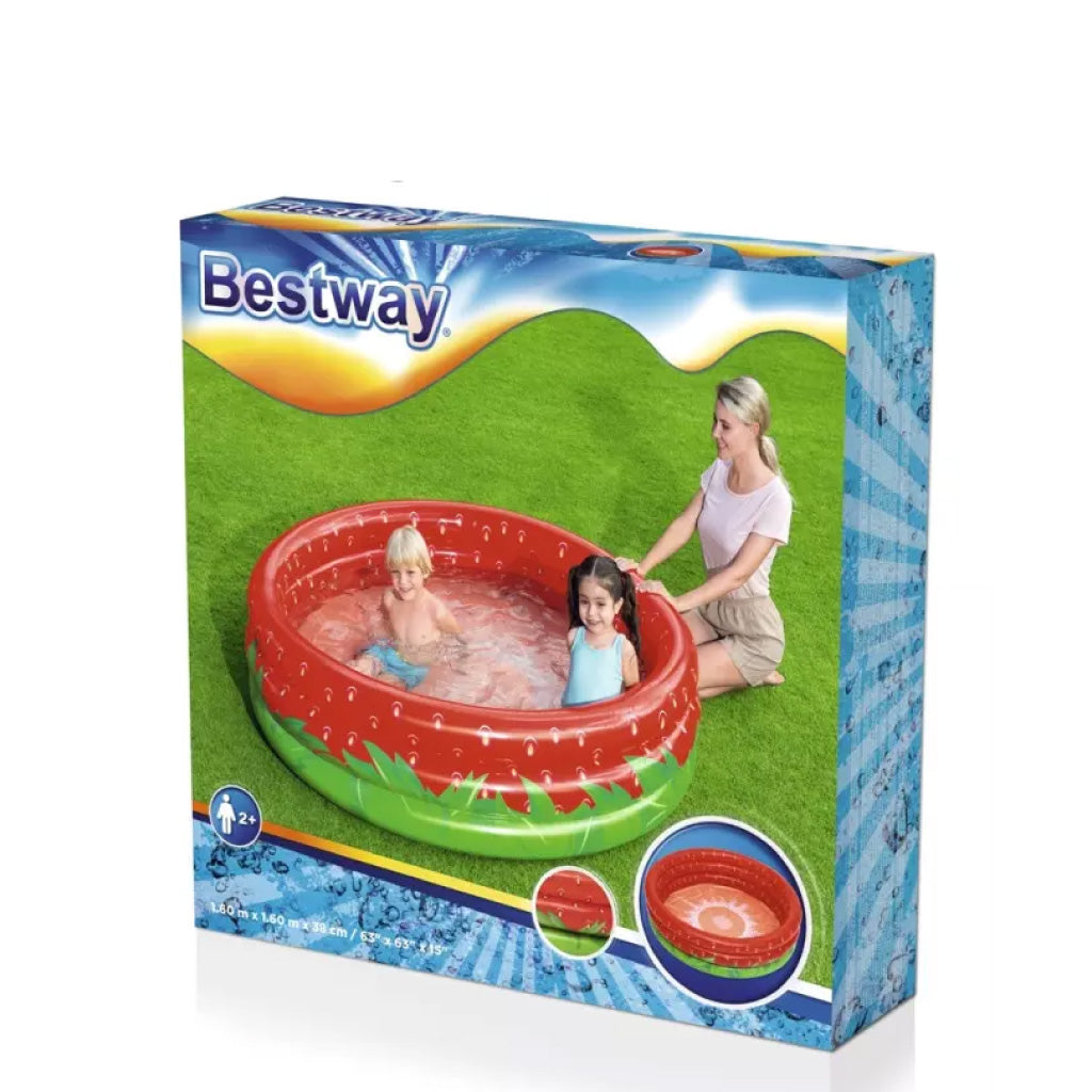 Piscine Ronde Gonflable “Fraise” Pour Enfants 160 x 38 cm Bestway 51145 تنزوت