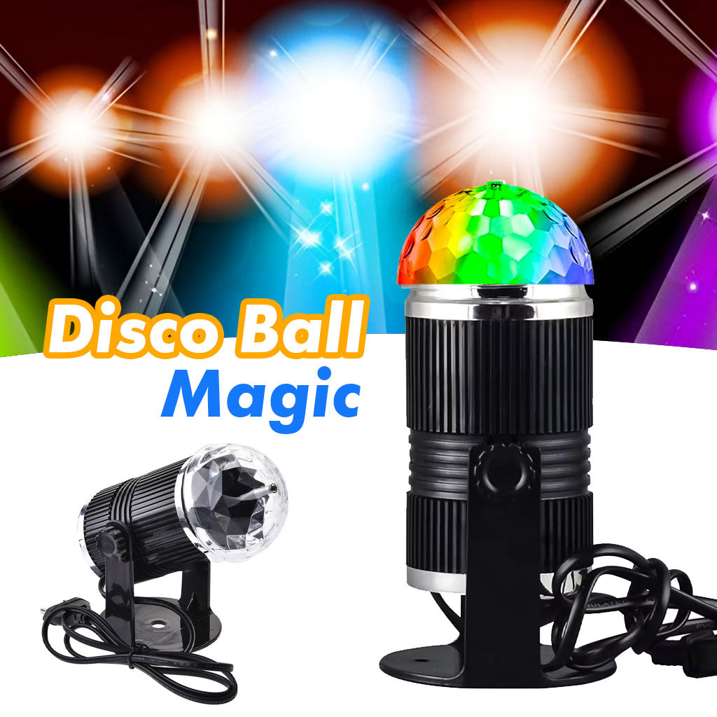 Projecteur boule cristal Rotative à Commande Vocale, Laser RVB LED 220V تنزوت
