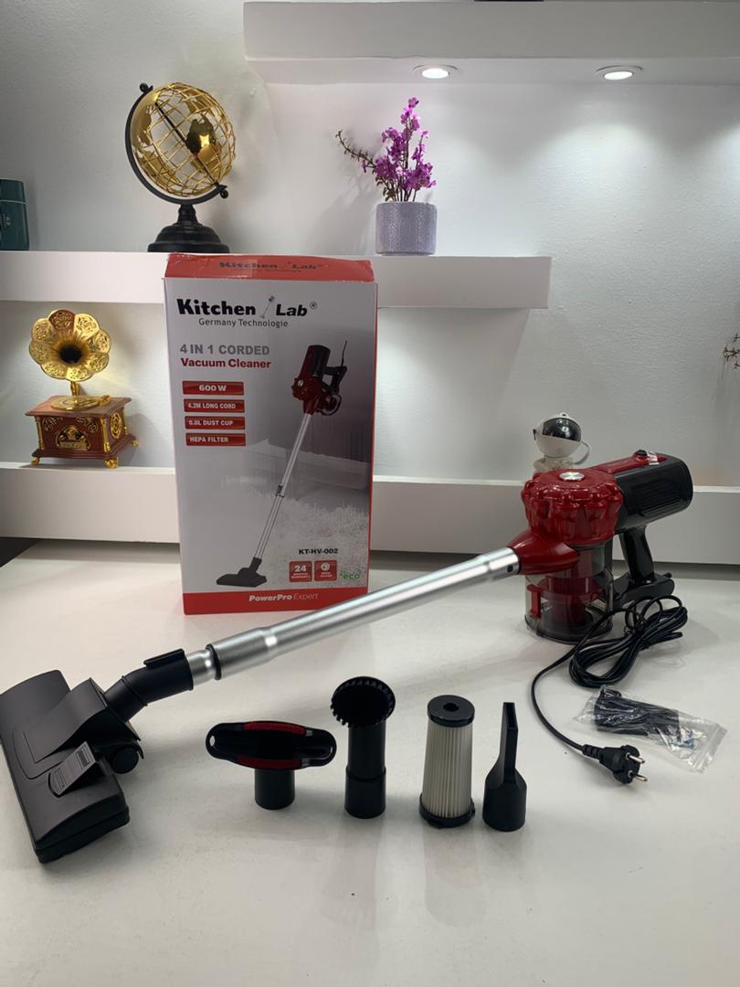 KitchenLab Aspirateur à main 4EN1 600W avec filtre HEPA – مكنسة أرضية كهربائية تنزوت