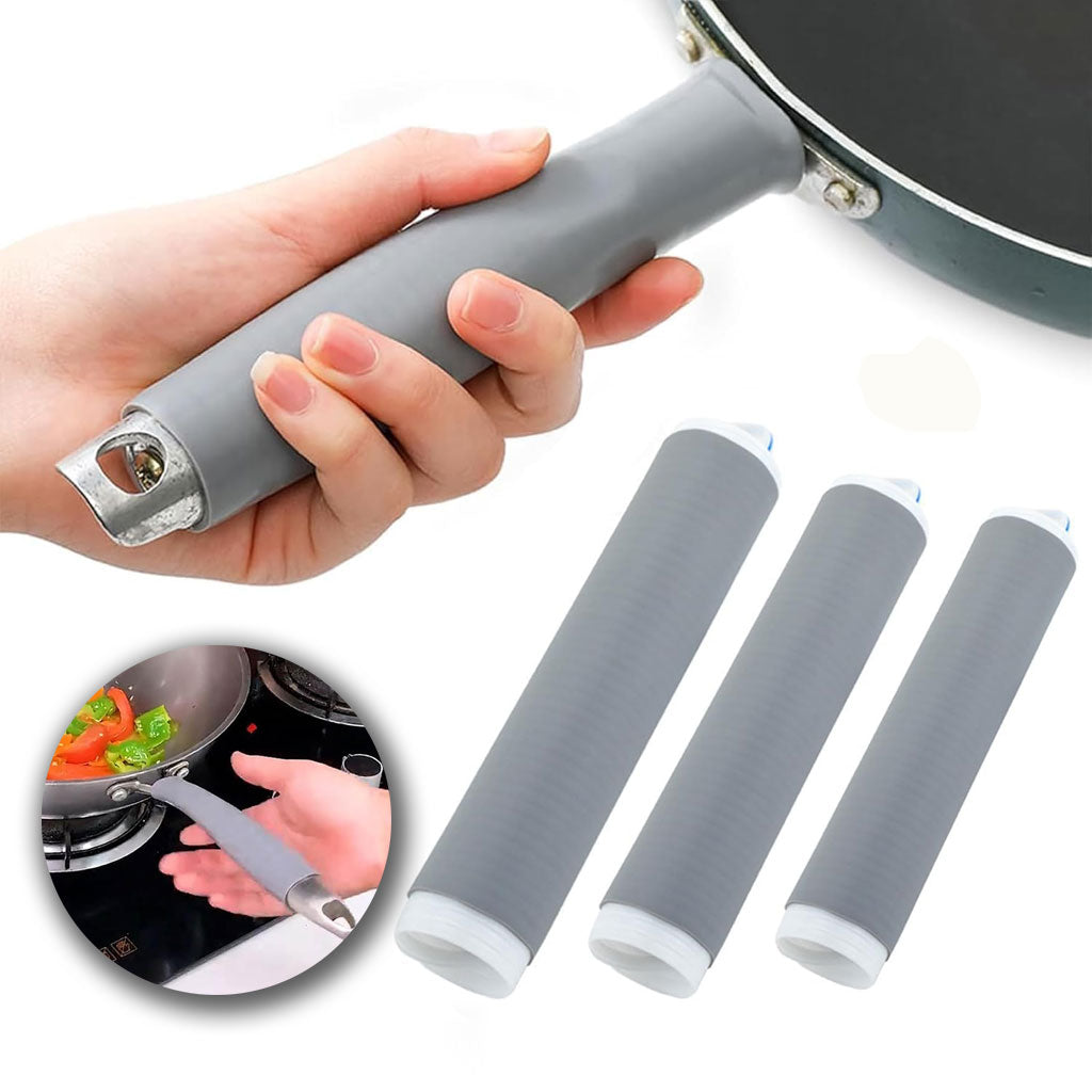 Couvercle de poignée de casserole 3PCS en silicone résistant à la chaleur – غطاء مقبض المقلاة مضاد للحرارة تنزوت