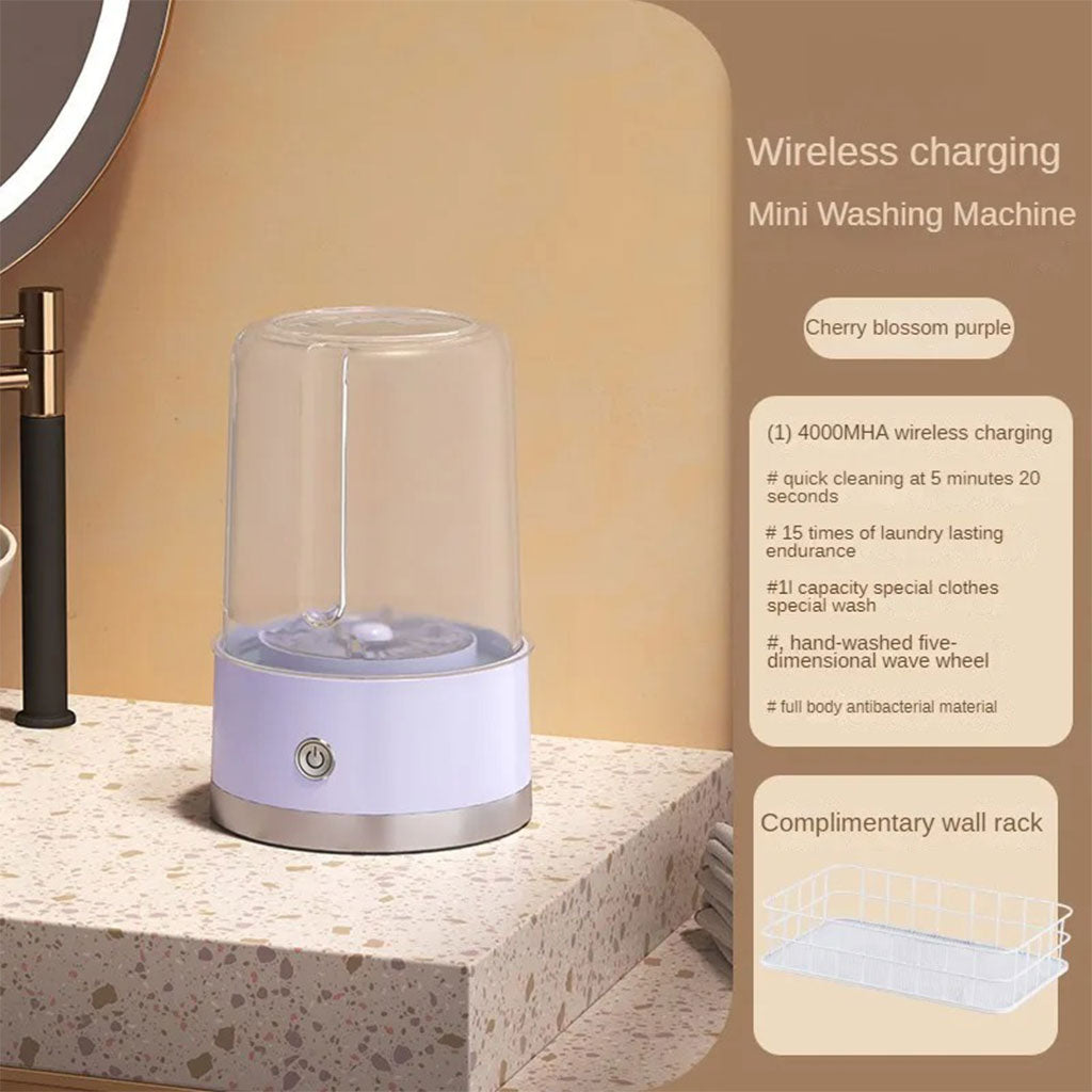 Mini-machine à laver portable rechargeable pour sous-vêtements – غسالة ملابس داخلية محمولة تنزوت