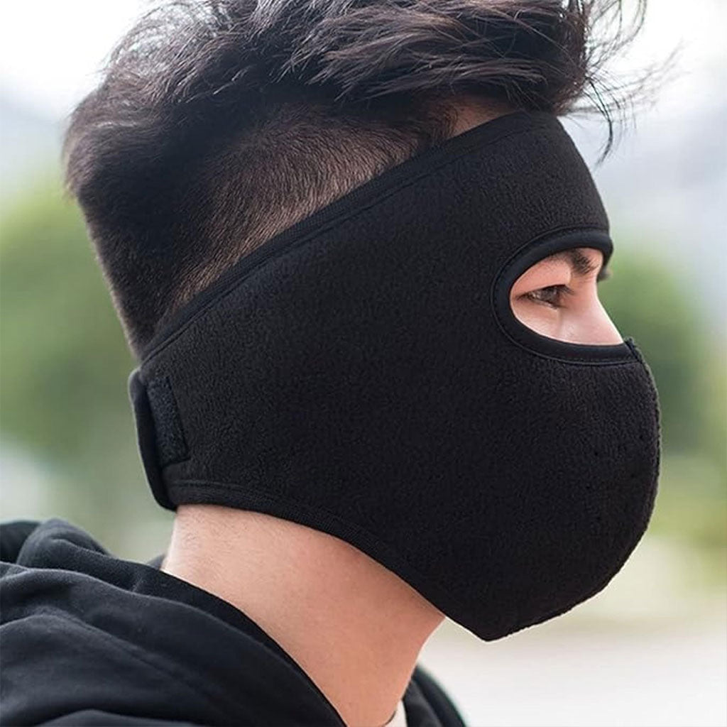 Masque moto pour l’hiver coupe-vent en polaire avec protection pour les yeux – قناع مضاد للبرد لسائقي الدراجات النارية - تنزوت