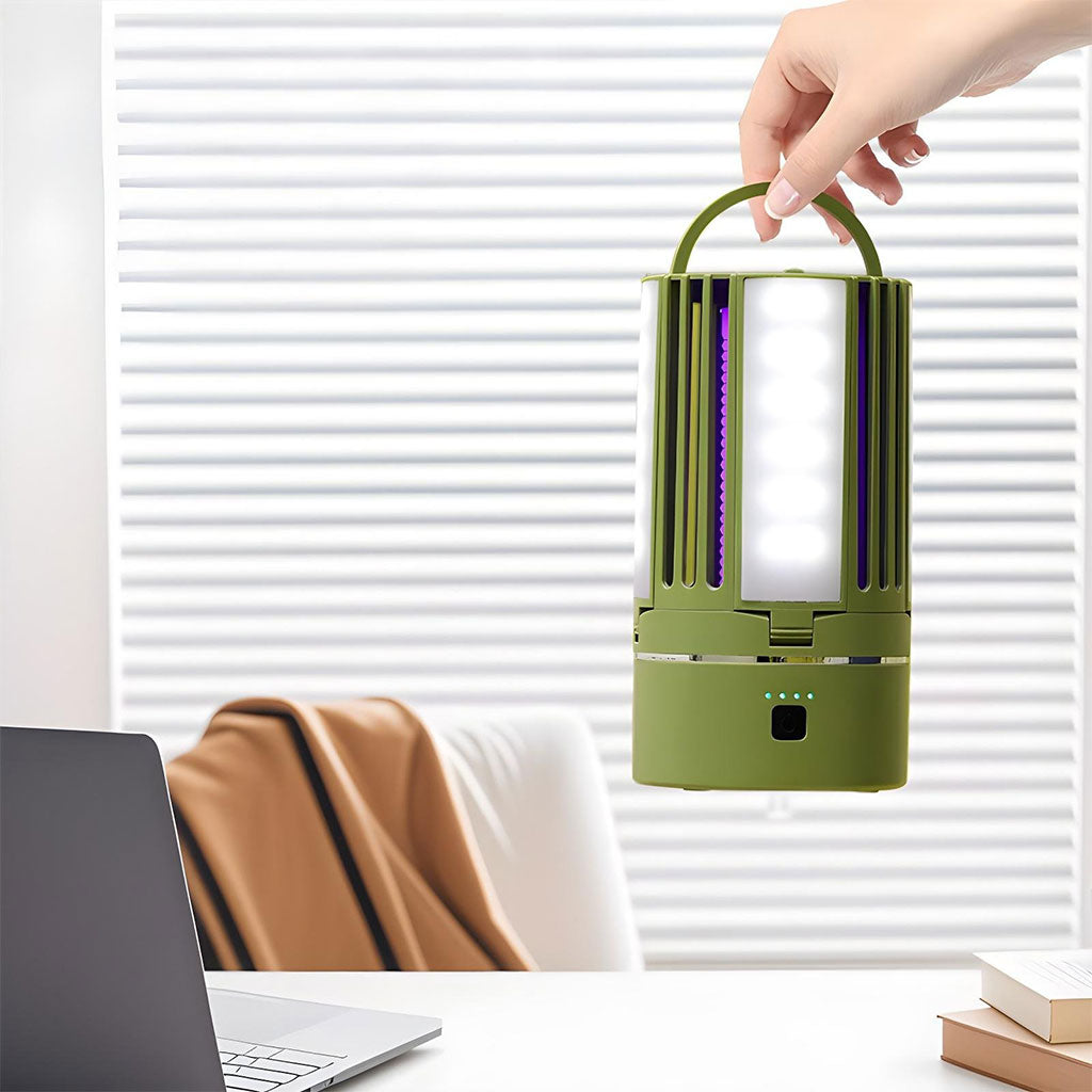 Lampe Anti-Moustique Rechargeable 2 en 1 – مصباح عالي سطوع وصاعق ناموس تنزوت