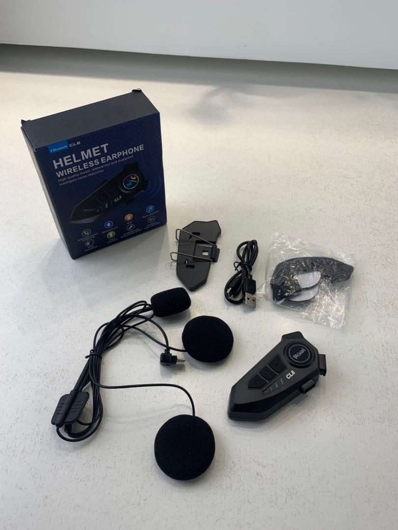 Microphone Casque Moto Sans Fil CL8 Bluetooth 5.3 avec Réduction Intelligente du Bruit – ميكروفون لاسلكي لسائقي الدراجات النارية - تنزوت