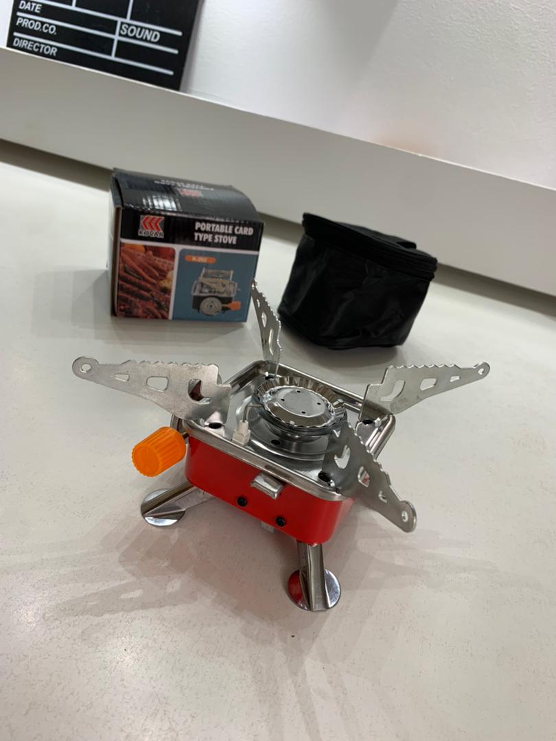 Mini réchaud à gaz pliable en métal pour camping – موقد غاز محمول تنزوت