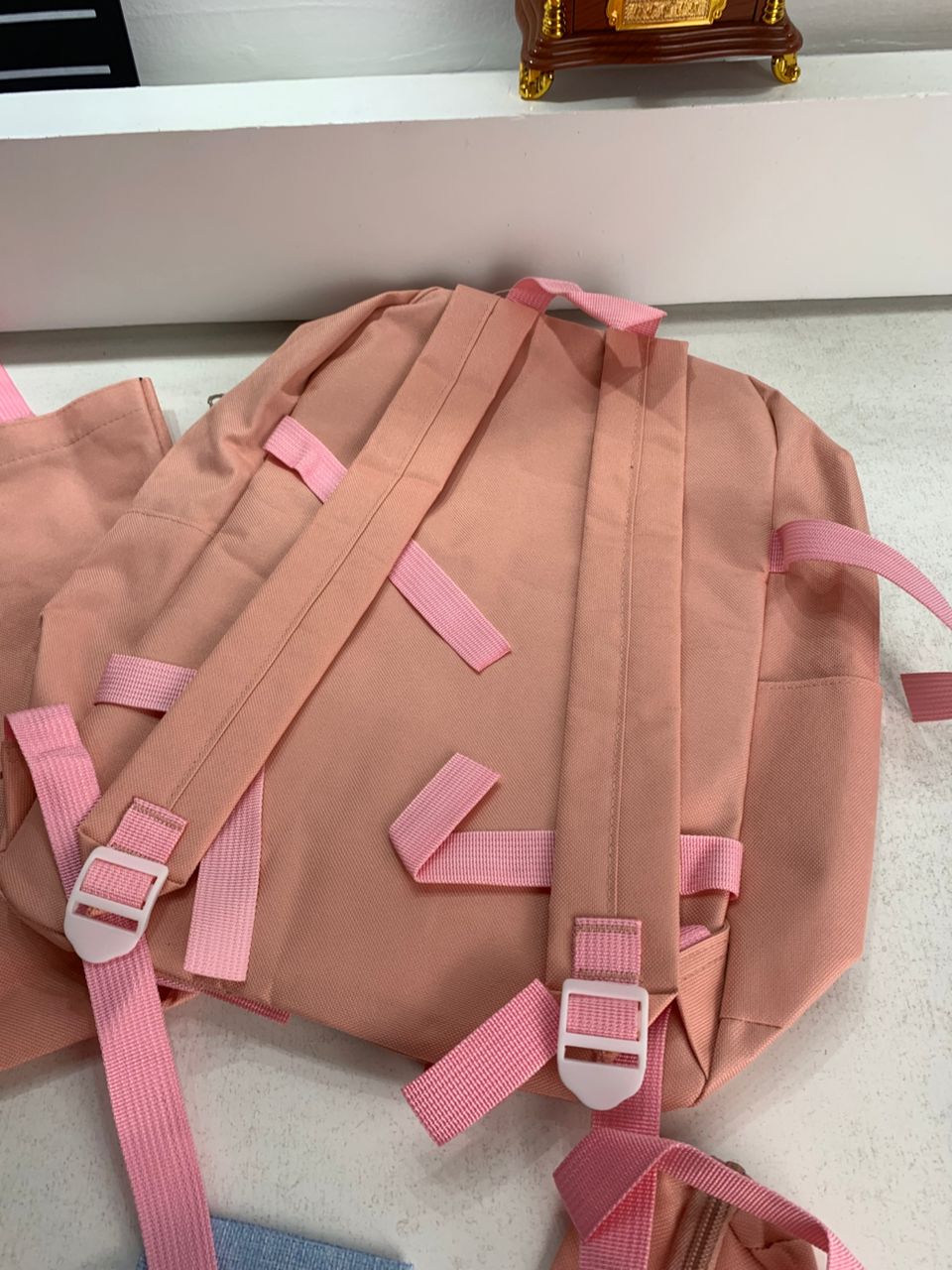 Ensemble de sacs d’école Kawai pour adolescents 5Pcs CLBD V2 Rose – محفظة 5 قطع كاواي وردي تنزوت