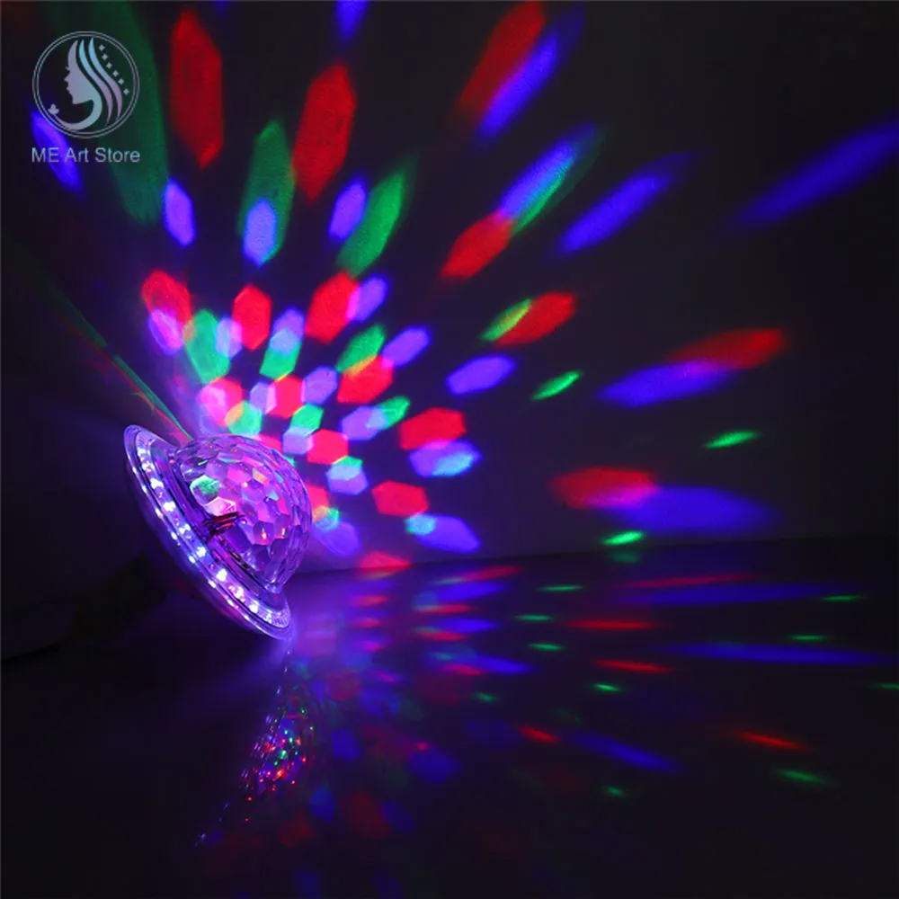 Boule Magique en Cristal UFO Musique Bluetooth LED RGB E27 - تنزوت