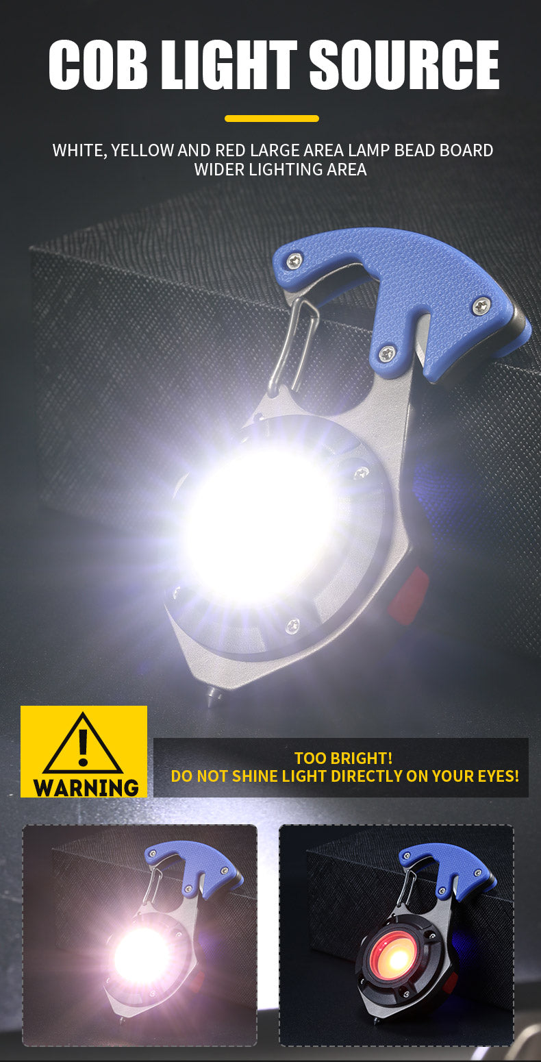 lampe de poche multifonctionnelle étanche Rechargeable à LED en alliage d'aluminium تنزوت