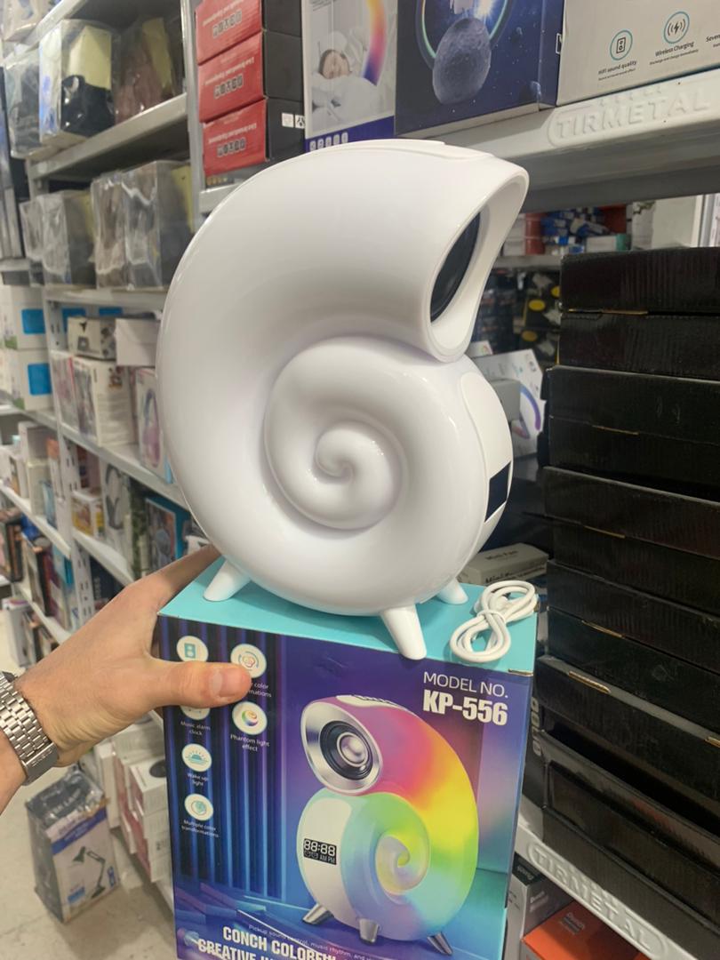 Lampe de Table avec Haut-parleur Bluetooth RGB – مكبر صوت ومنبه على شكل محارة تنزوت
