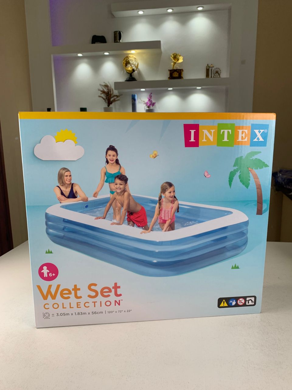 Grande Piscine Rectangulaire pour Enfants Intex 58484NP – مسبح حجم كبير للأطفال تنزوت