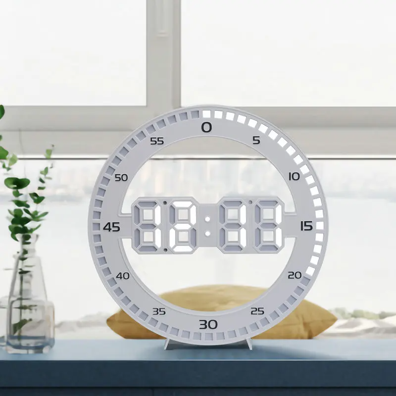 Horloge murale numérique 3D تنزوت