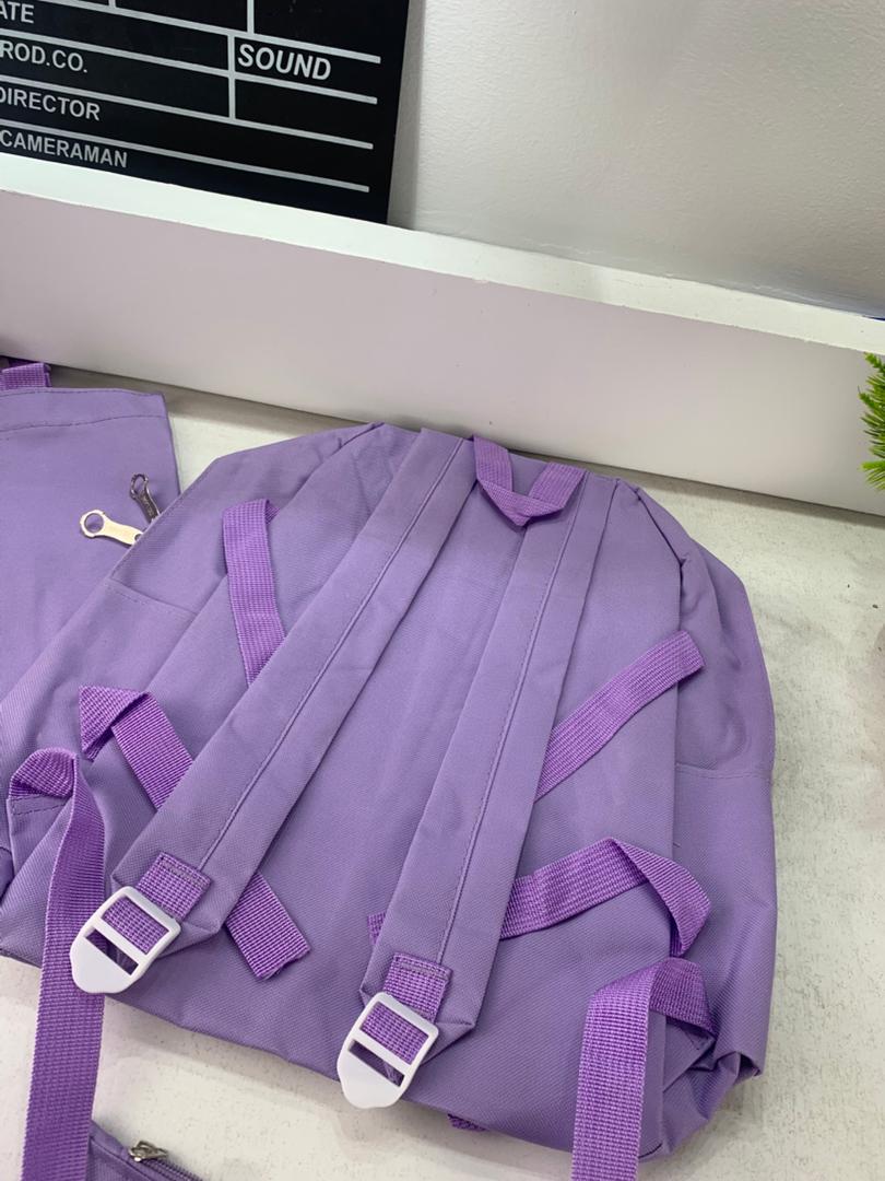 Ensemble de sacs d’école Kawai pour adolescents 4Pcs V3 CLBD Mauve – محفظة 4 قطع كاواي بنفسجي تنزوت