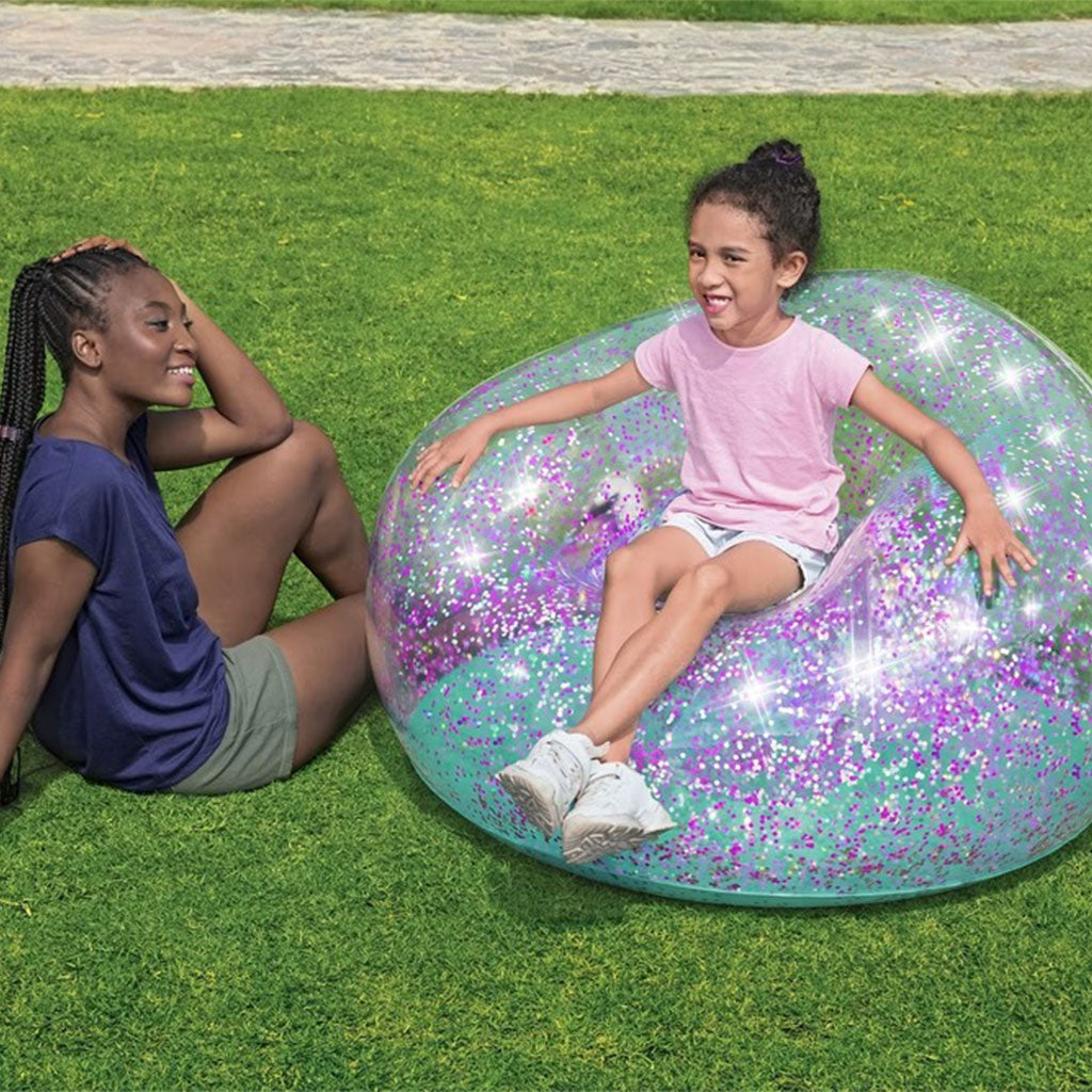 Fauteuil Gonflable Géant Glitter Dream114x112x66 cm Bestway 75115 – أريكة قابلة للنفخ تنزوت