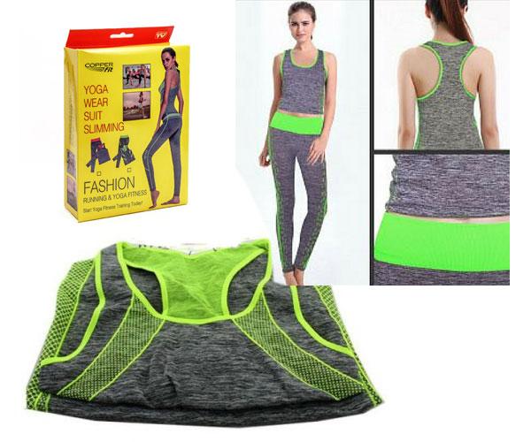 Tenue de sport Extensible 2 Pcs Soutien-G Et Pantalon de Fitness تنزوت
