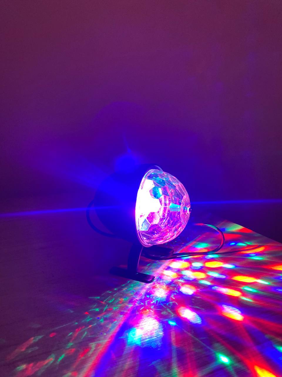 Boule magique rotative colorée RGB, lumière de scène تنزوت