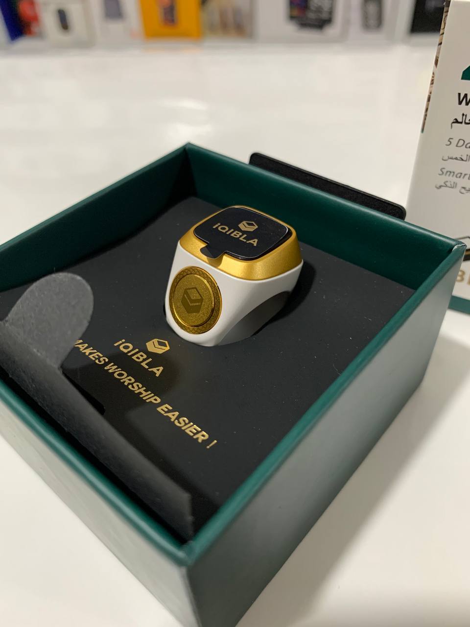 خاتم التسبيح الالكتروني الذكي IQIBLA يساعدك على التسبيح والتذكر بطريقة عملية وبسيطة -Zikr Ring Tasbih Counter - تنزوت