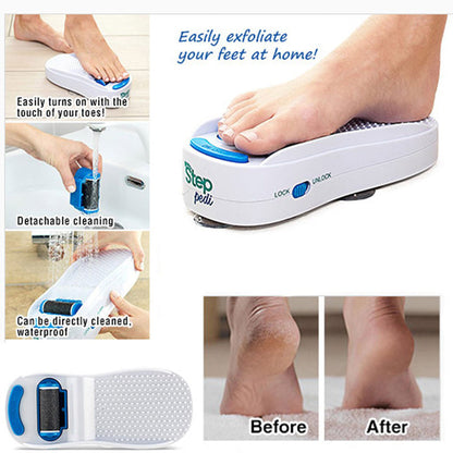 Step Pedi – broyeur de pieds électrique en Silicone dissolvant de peaux mortes تنزوت