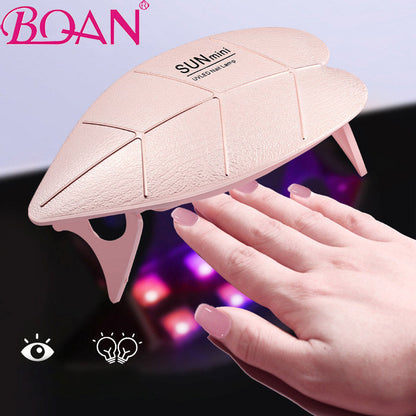 Mini lampe LED UV pour séchage des ongles, 6W, USB, pliable, pour manucure تنزوت