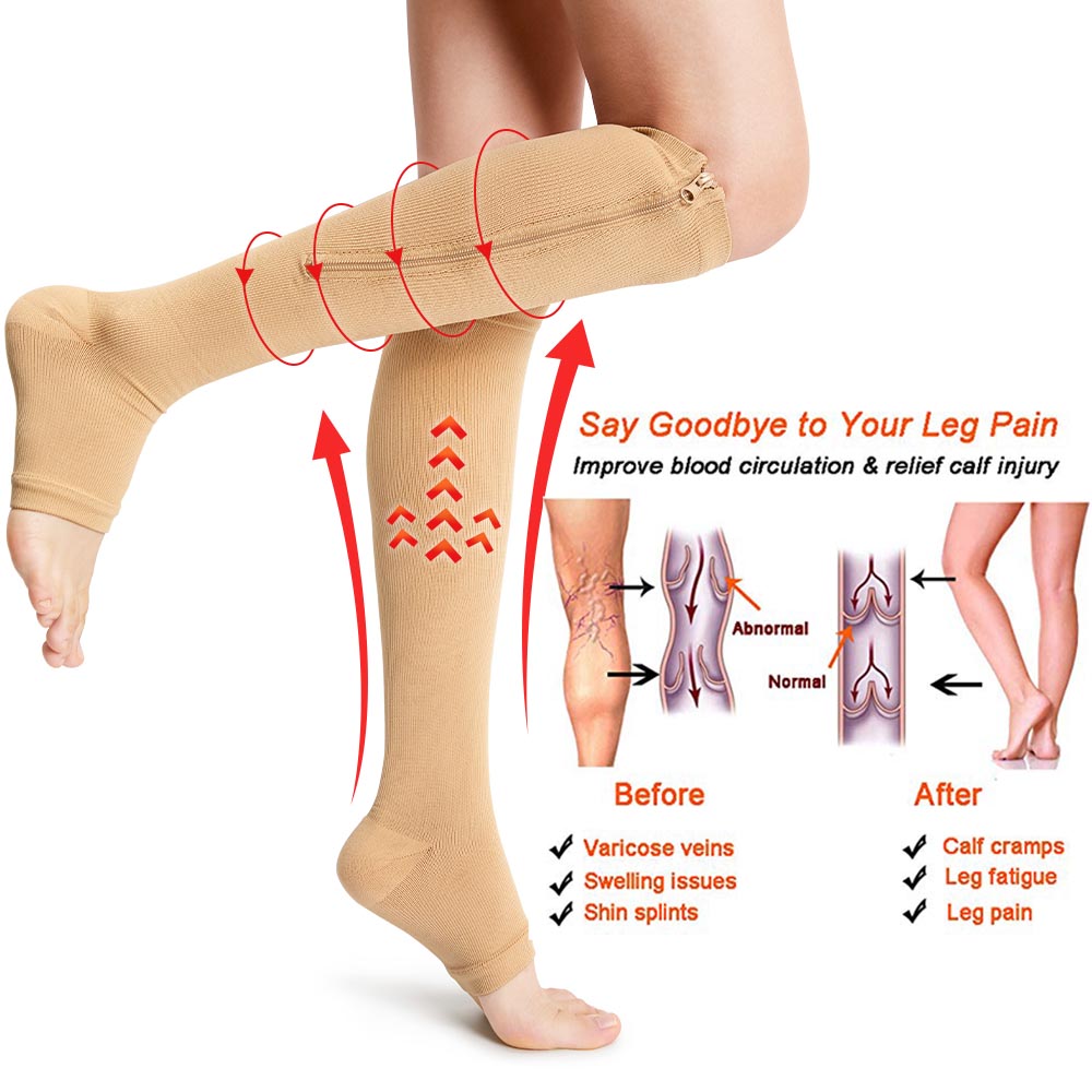 zip sox chaussettes de compression pour les varices تنزوت