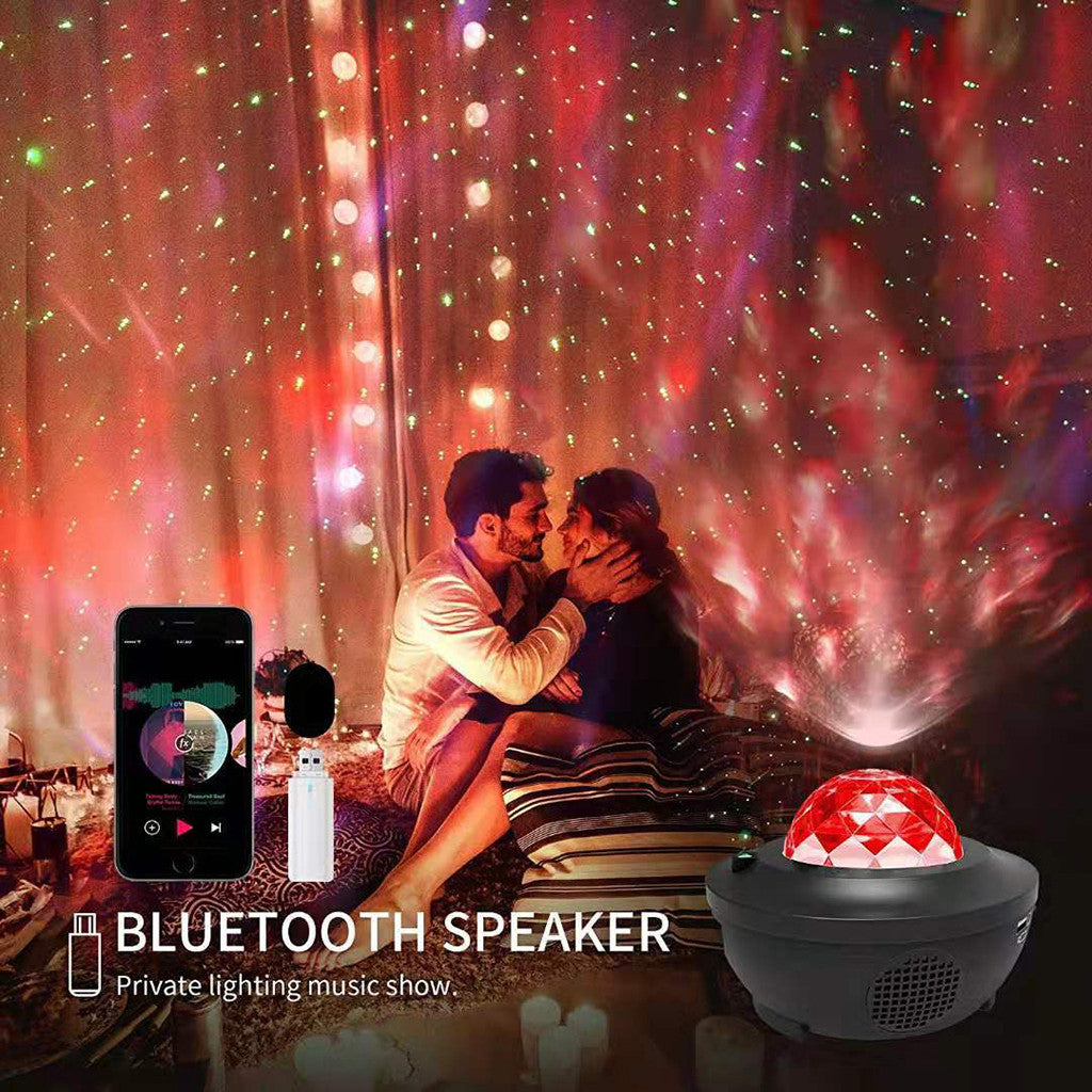 Projecteur Galaxie 3D Laser Bluetooth + haut-parleur USB - تنزوت