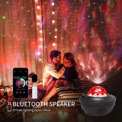 Projecteur Galaxie 3D Laser Bluetooth + haut-parleur USB - تنزوت