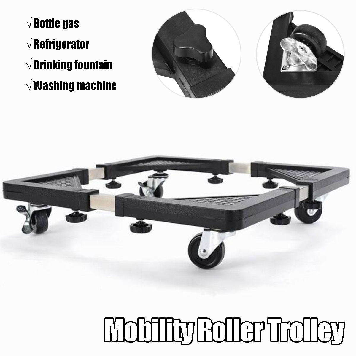 Support Roulant réglable en acier inoxydable تنزوت