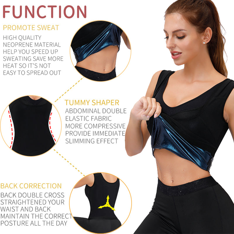 Débardeur de Sudation avec Effet Sauna pour Femme تنزوت