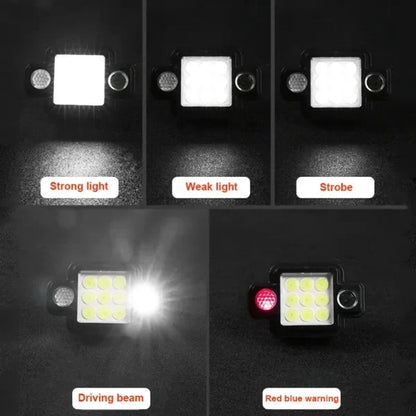 Lampe frontale Portable COB+XPG multifonctionnelle magnétique USB TYPE-C تنزوت
