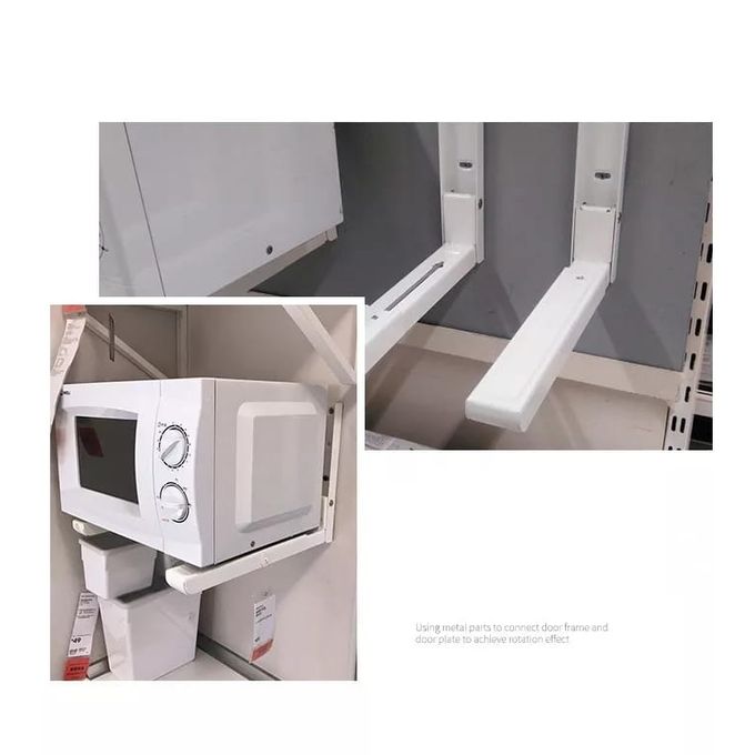 Support pour micro-ondes pliable avec bras extensibles Charge maximale 40 kg تنزوت