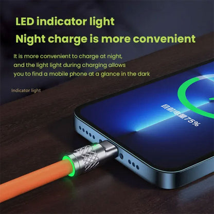 Câble de charge Rapide 3en1 Câble USB de 1.2 m avec 3 connecteurs 100W – كابل شحن سريع تنزوت