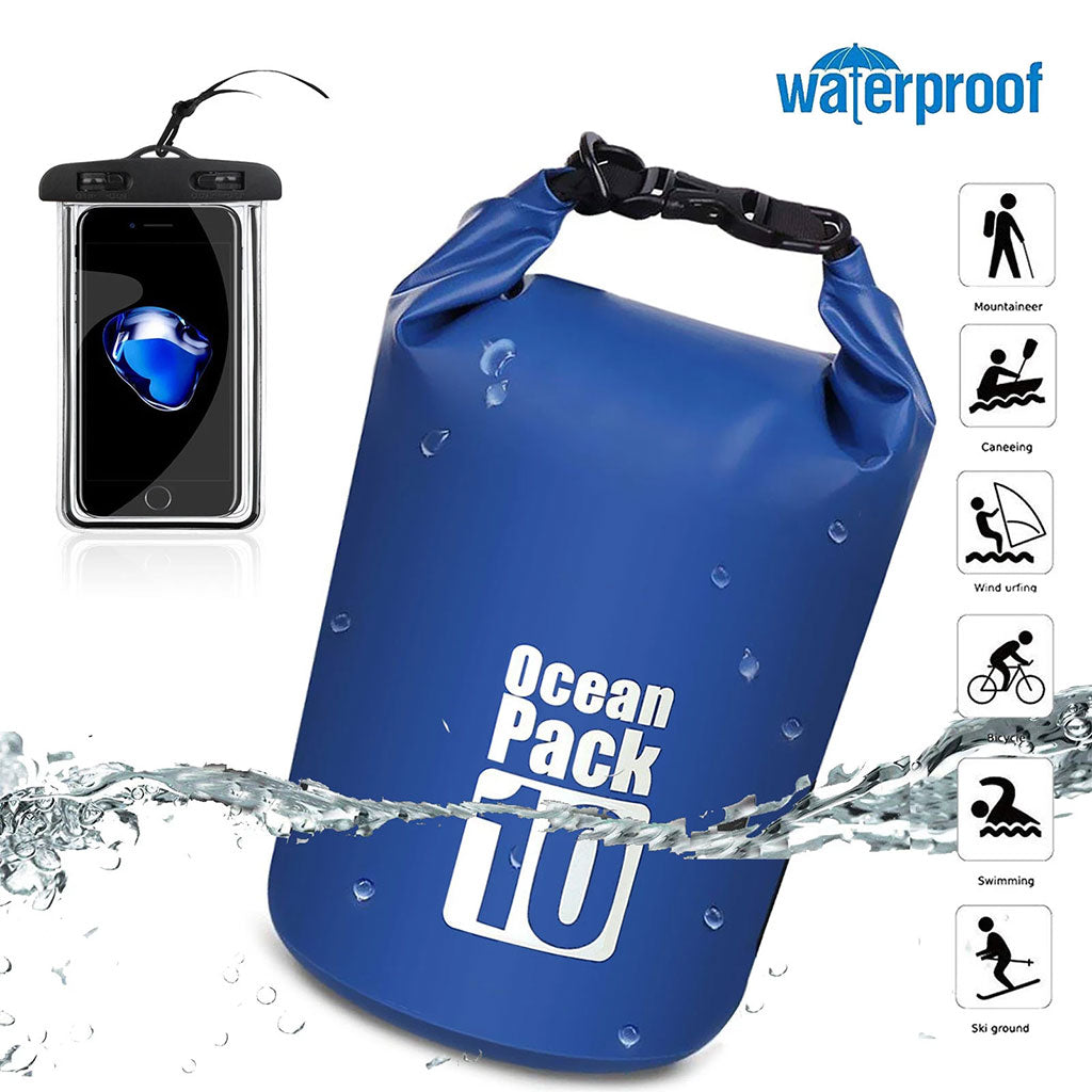 Sac Étanche Ocean Pack 10 litres en Tissue PVC 500D – حقيبة حفظ الأدوات من الماء تنزوت