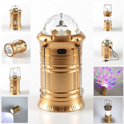 Camping light lantern 3IN1 multi-fonction Rechargeable lamp ,torch ,disco ball rotatif تنزوت