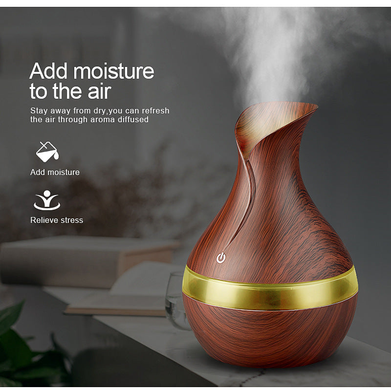 humidificateur vase 300ml Aromathérapie Diffuseur Avec 7 Couleur LED Lumière V2 تنزوت