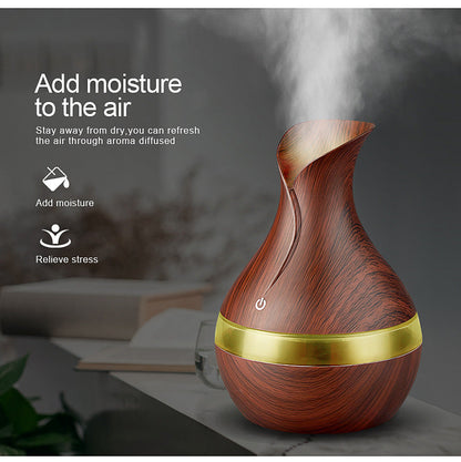 humidificateur vase 300ml Aromathérapie Diffuseur Avec 7 Couleur LED Lumière V2 تنزوت