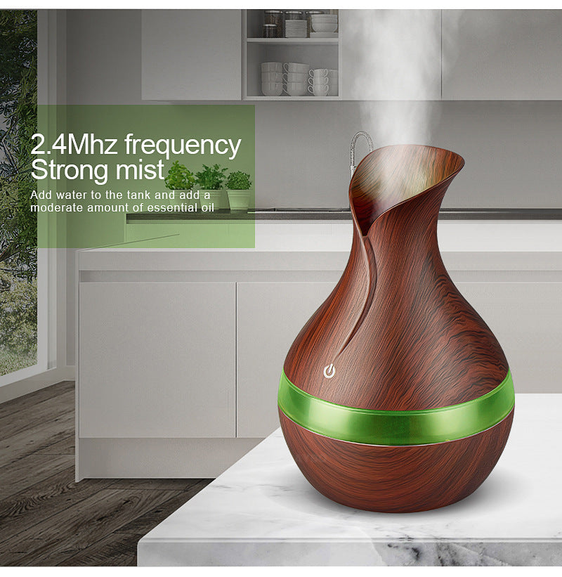 humidificateur vase 300ml Aromathérapie Diffuseur Avec 7 Couleur LED Lumière V2 تنزوت