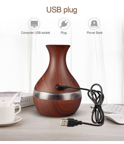 humidificateur vase 300ml Aromathérapie Diffuseur Avec 7 Couleur LED Lumière V2 تنزوت