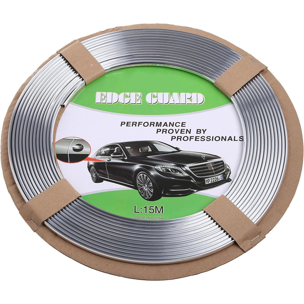 Bande de protection universelle en pour portières de voiture chromées 10m – شريط واقي لباب السيارة - تنزوت