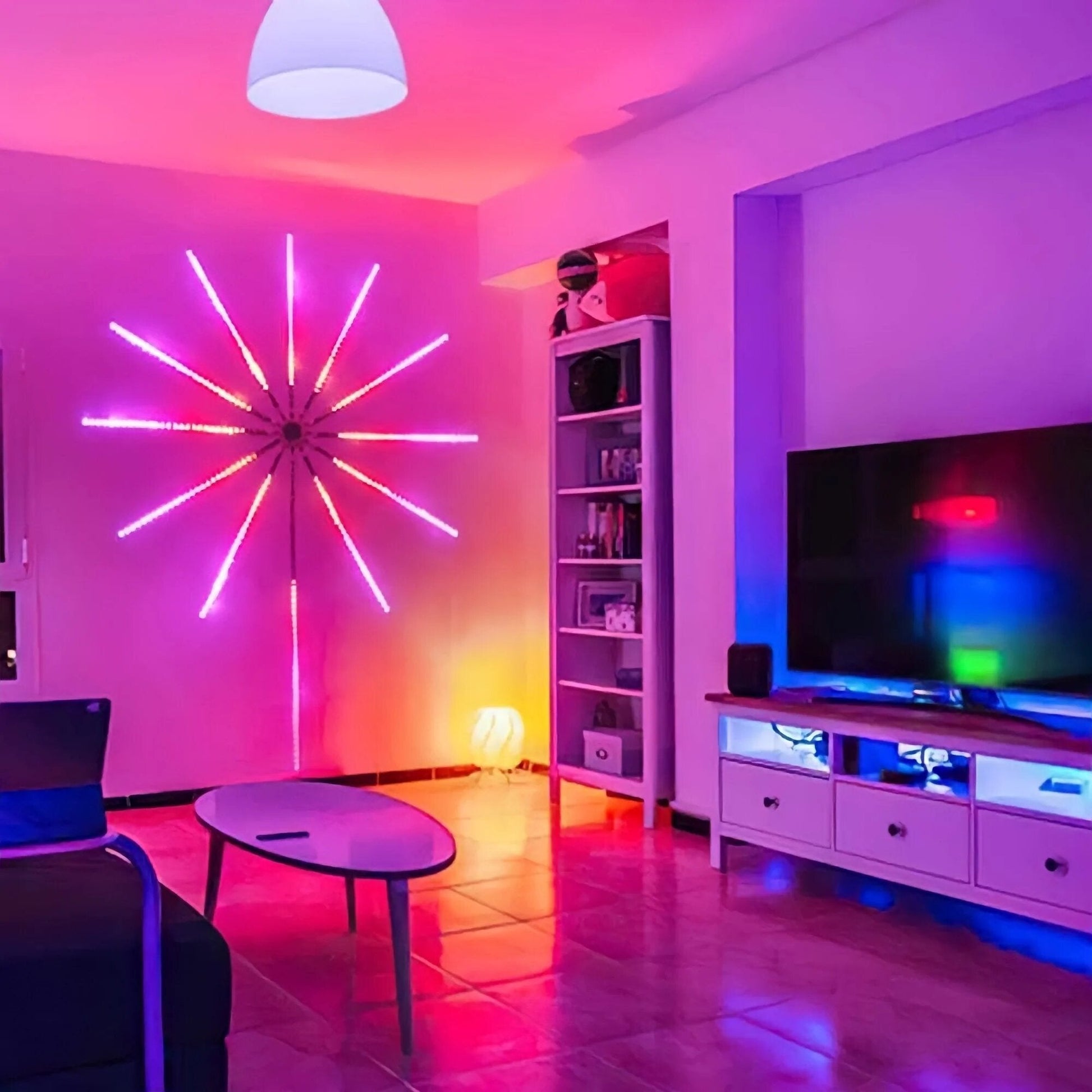 feux d’artifice App Smart Control IC Led RGB Light décoration de la maison - تنزوت