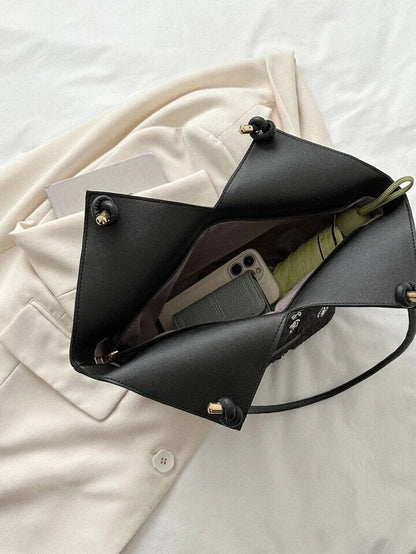 Sac à bandoulière à motif floral avec motif de patch de lettre تنزوت
