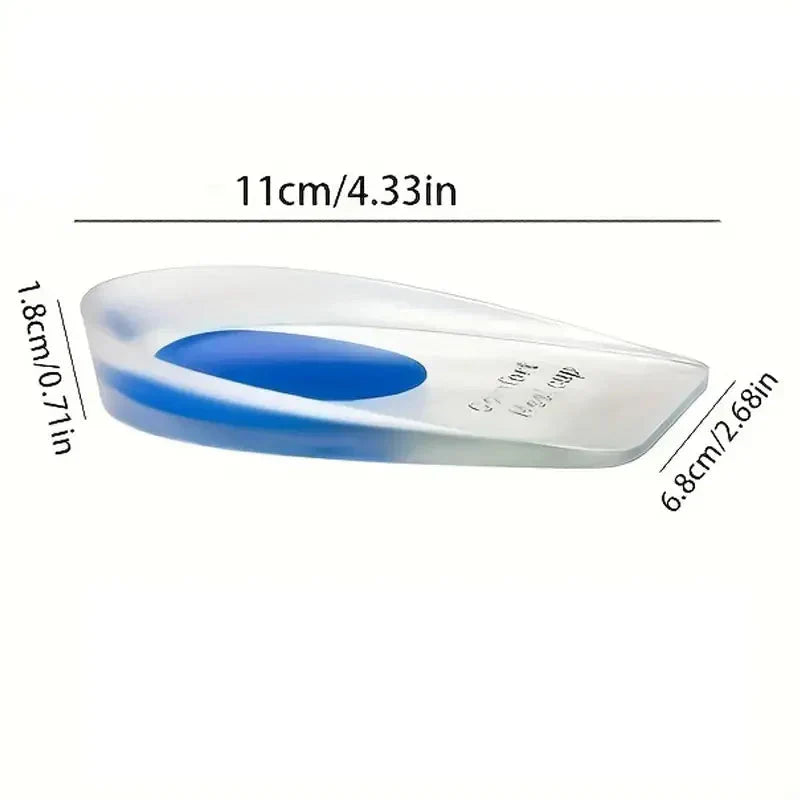 Paire de talon en silicone souple, soulage la douleur au talon, زوج وسادات للكعب الناعمة من السيليكون، تخفف من آلام الكعب تنزوت