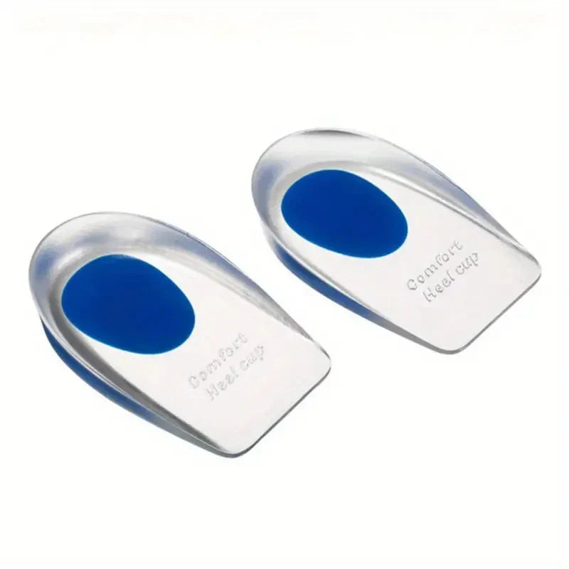 Paire de talon en silicone souple, soulage la douleur au talon, زوج وسادات للكعب الناعمة من السيليكون، تخفف من آلام الكعب تنزوت