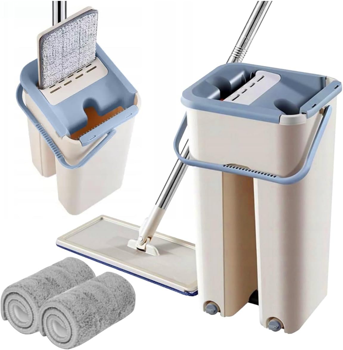 Balai-serpill-re-plat-avec-seau-deux-compartiments-et-lingettes-en-microfibre-ممسحة-مايكروفيبر-مع-دلو-بغرفتين-للفصل-بين-الماء-النظيف.png