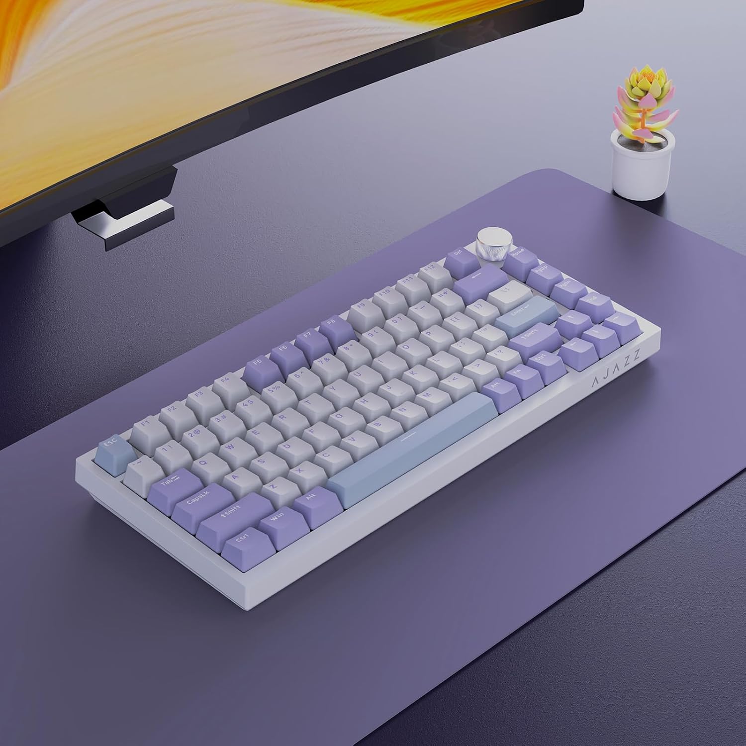 Clavier-M-canique-Ajazz-AK820-Purple-avec-Bouton-de-Volume-et-Structure-Gasket-لوحة-مفاتيح-ميكانيكية.png