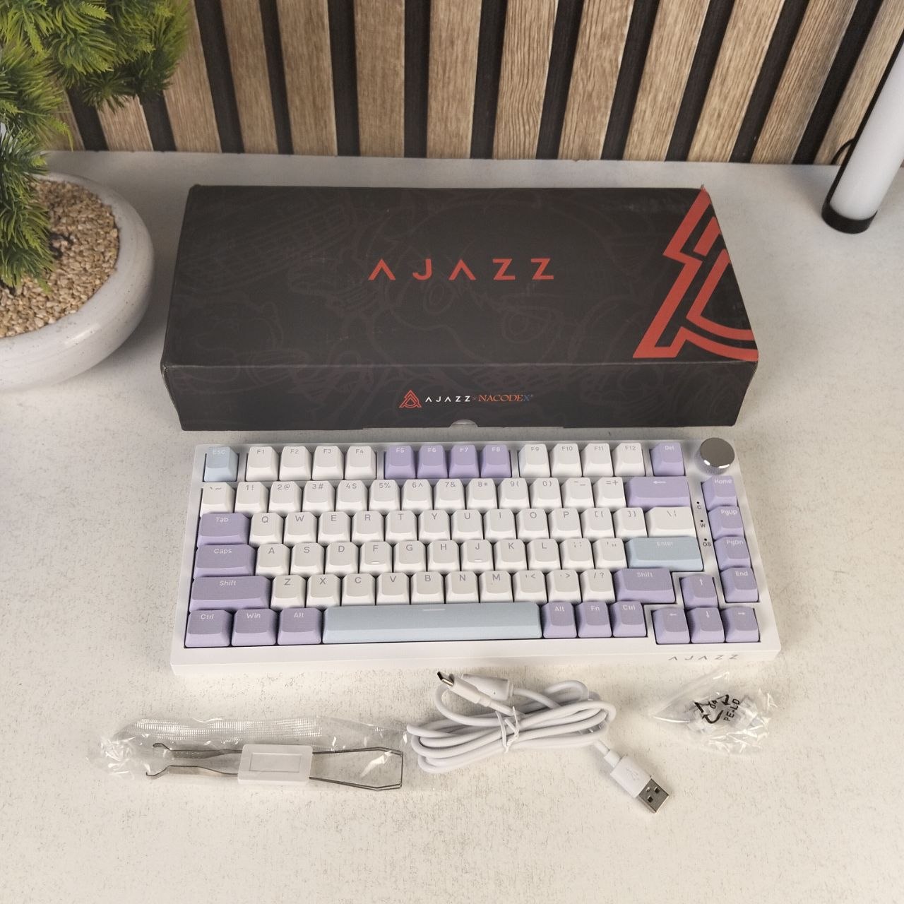 Clavier-M-canique-Ajazz-AK820-Purple-avec-Bouton-de-Volume-et-Structure-Gasket-لوحة-مفاتيح-ميكانيكية.png