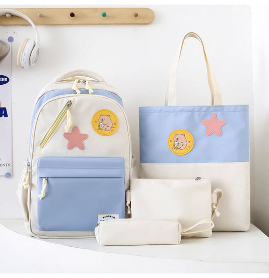 Sac-Dos-Multifonctionnel-Kawaii-Grand-Volume-Imperm-able-et-R-sistant-4Pcs-Bleu-et-Beige-SACKDS02B-حقيبة-ظهر-بعدة-قطع-بتصميم-كاوايي.png