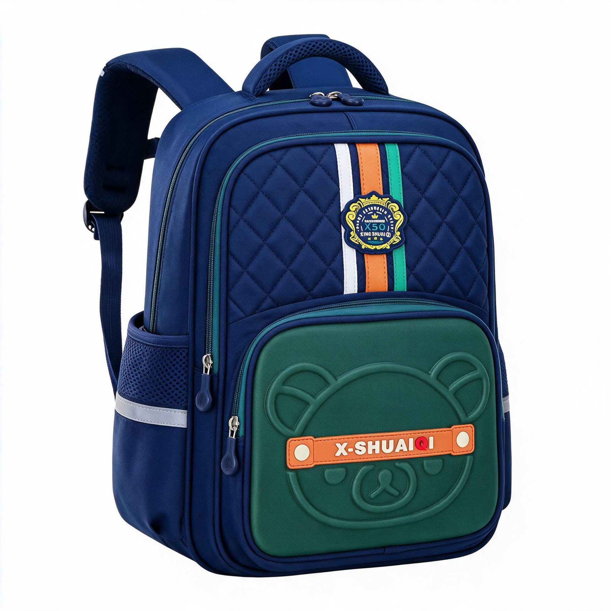 Sac-Dos-Scolaire-Style-Kawaii-Grand-Volume-Tissu-Imperm-able-Bleu-et-Vert-SACKDS18BV-حقيبة-مدرسية-بتصميم-كاوايي.png