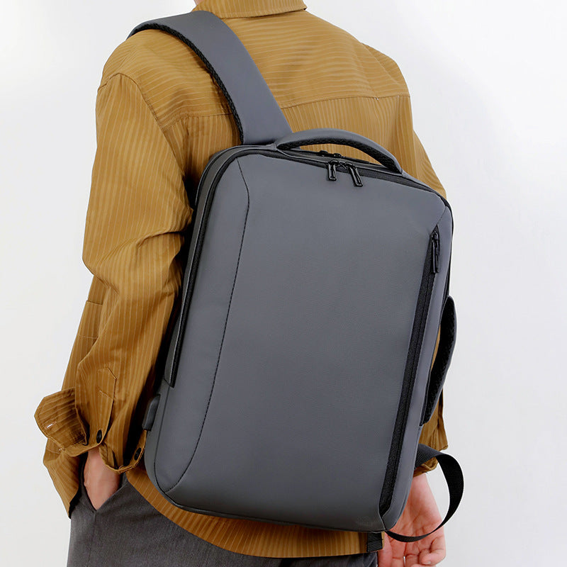 Sac-Dos-Business-Voyage-pour-Homme-Convertible-en-Sac-Main-Poche-Extensible-Gris-SACHM01GR-حقيبة-ظهر-للرجال-متعددة-الاستخدامات-للكمبيوتر-المحمول.png